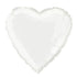 Solid Heart Foil Balloon 18'',  - White