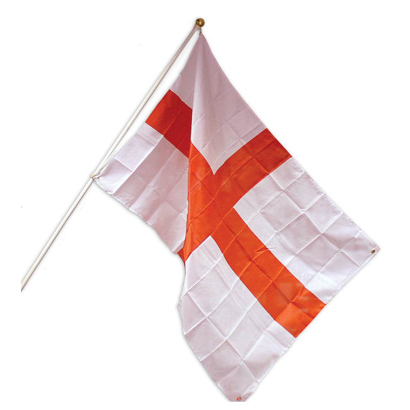 England  5x3ft Flag Pole & Mount