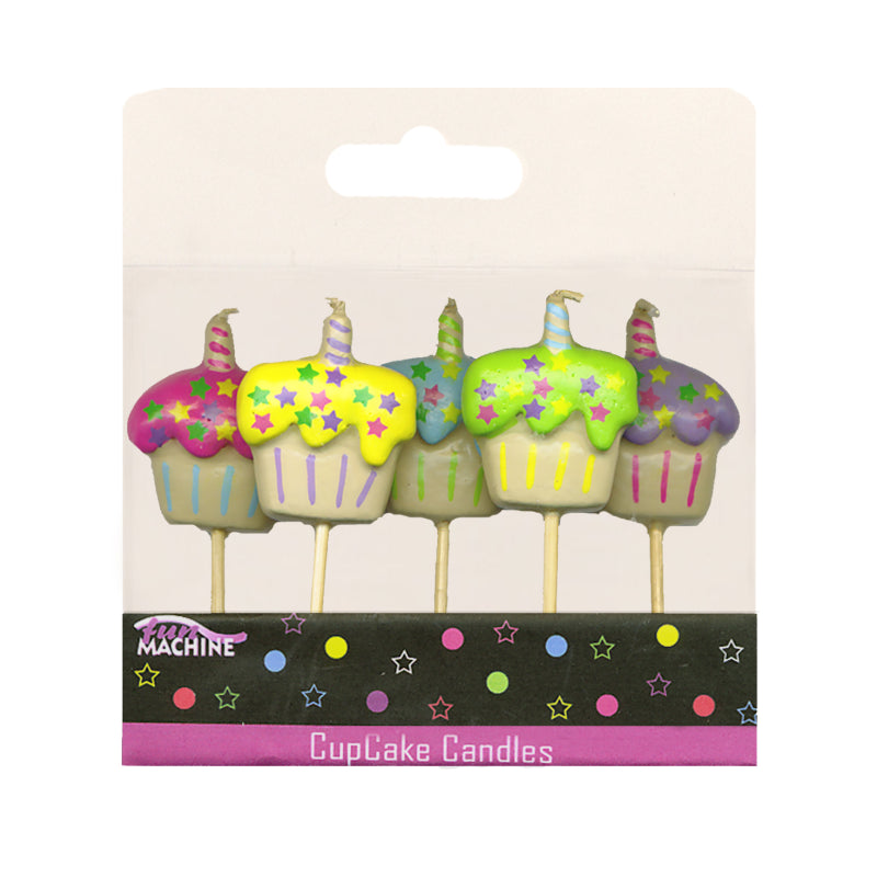 Cupcake Candle Picks 5pc