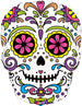Mighty Sugar Skull Day of the Dead 27 Inch Foil Balloon