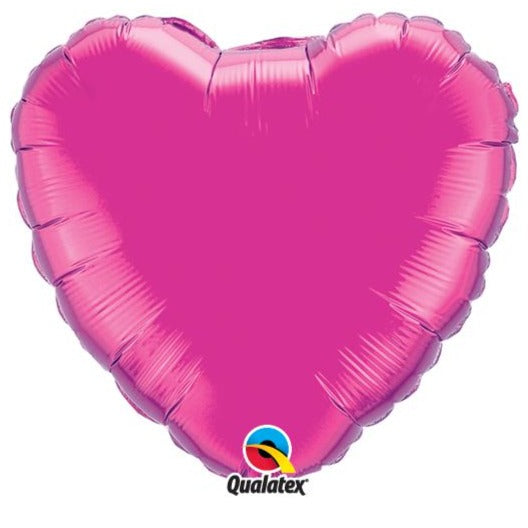 36'' Heart Magenta Plain Foil