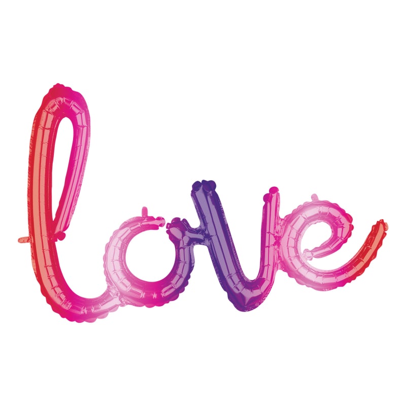 Love Ombre Air Fill Foil Balloon 31''/78Cm X 21''/53Cm