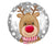 18" Reindeer Head Foil Balloon