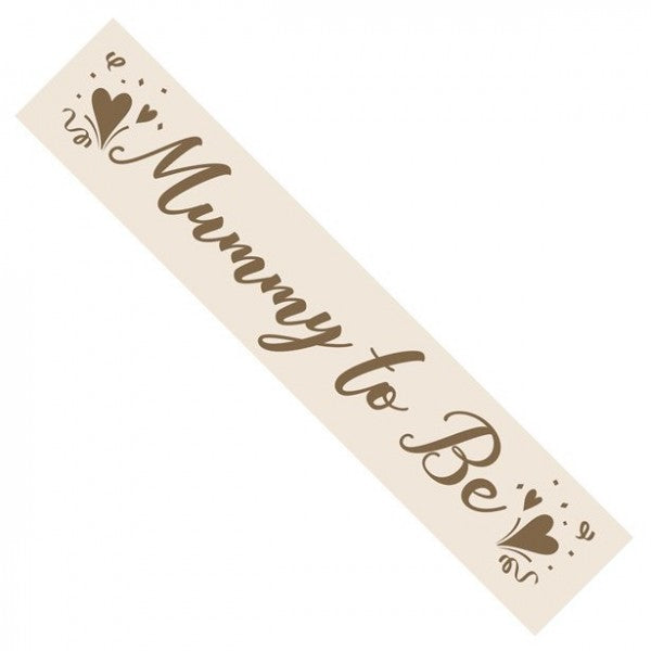 Mummy to Be Sash - Cream