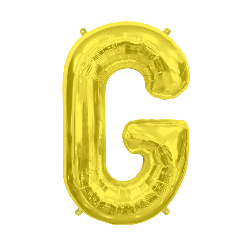 34'' SUPER SHAPE FOIL LETTER G - GOLD