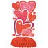 6'' Mini Honeycomb Heart Valentine Decorations, 4-Count