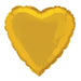 Solid Heart Foil Balloon 18'',  - Gold