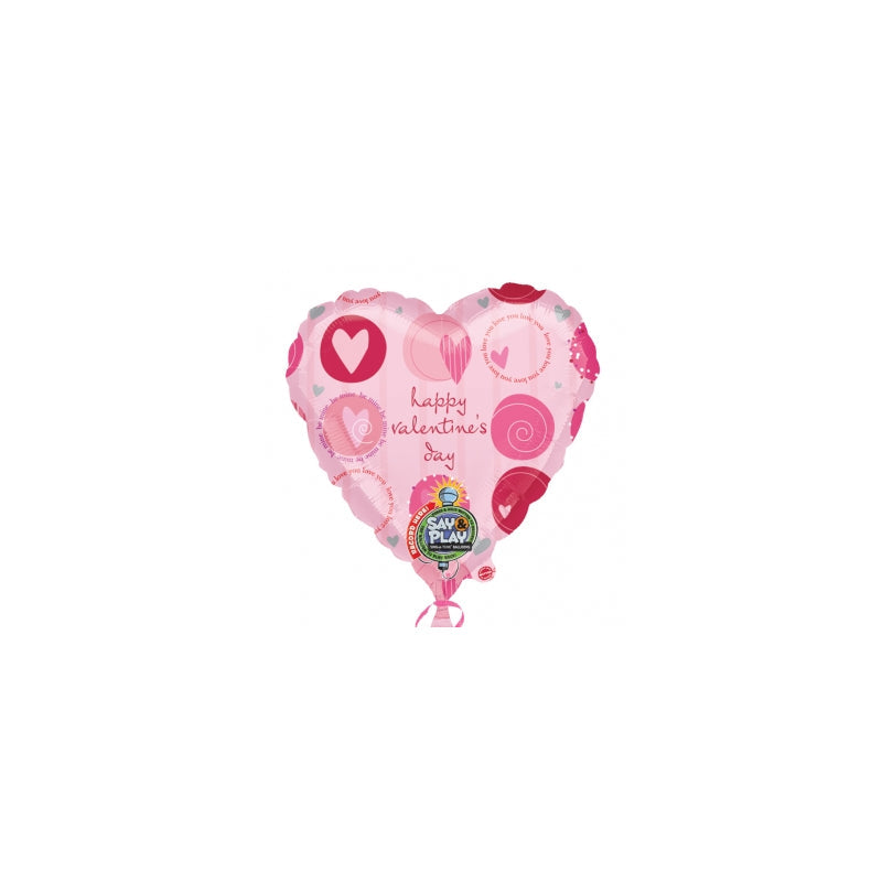 32'' HAPPY VALENTINES DAY SAY & PLAY FOIL BALLOON