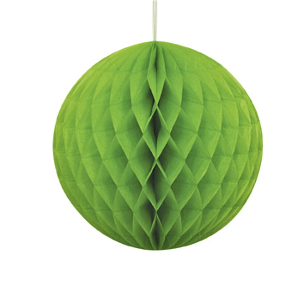 Lime Green Paper Honeycomb Ball Decoration