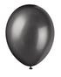 Pearlescent Black Latex Balloons 8pk