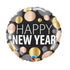 Happy New Year Metallic Dot Design 18'' Foil