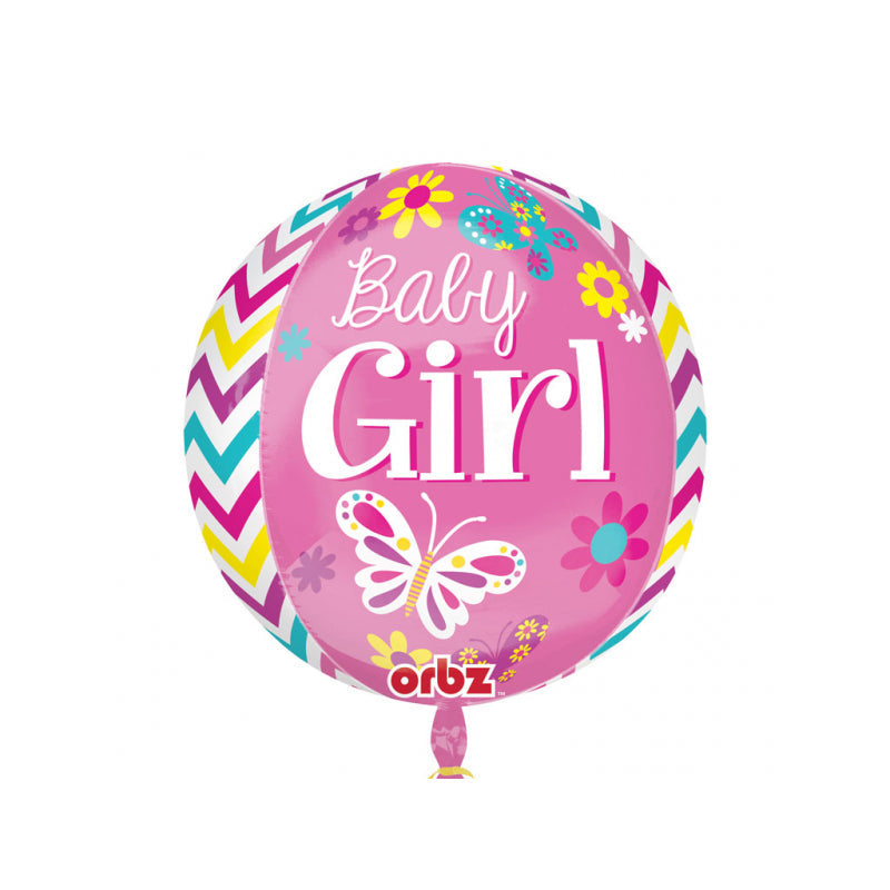 15'' FOIL ORBZ BEAUTIFUL BABY GIRL