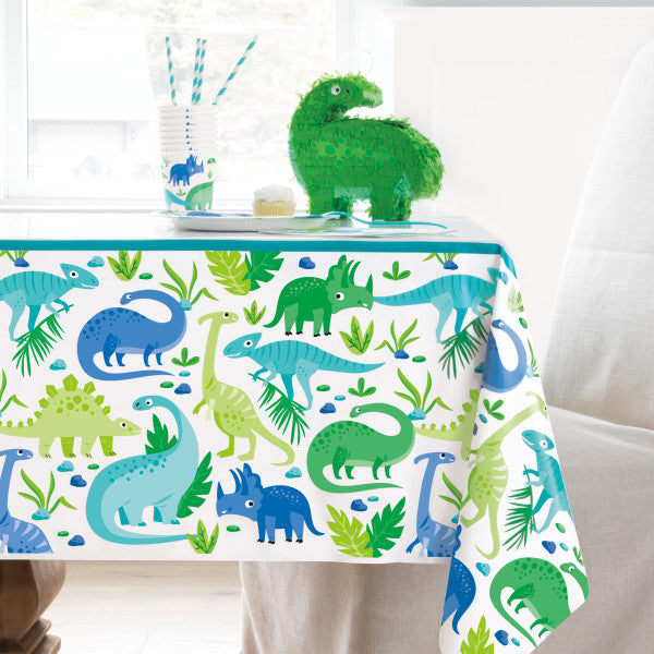 Dinosaur Party Table cover 1.37m x 2.13m