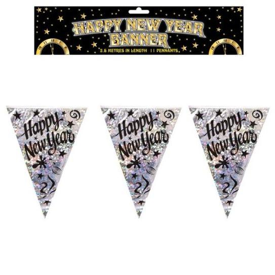 HAPPY NEW YEAR FLAG BANNER 3.6M
