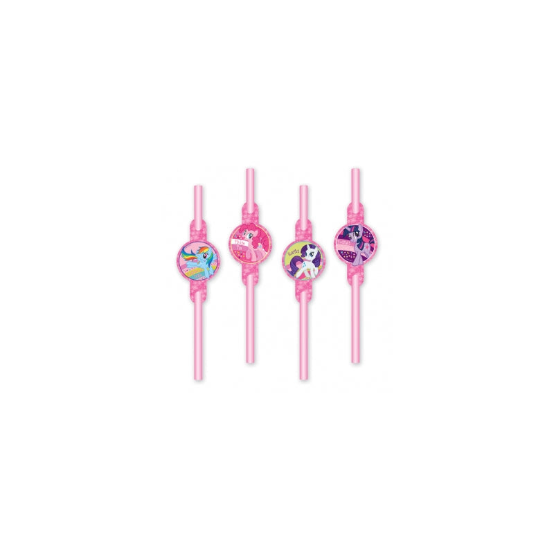 MY LITTLE PONY DRINKING STRAWS 8PK