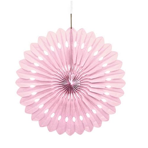 Soft Pink Paper Fan Decoration