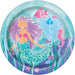 Mermaid Round Dinner Plates (23cm), 8pk