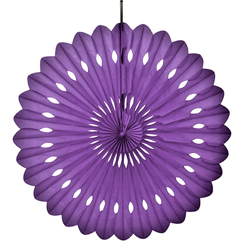 Purple Paper Fan Decoration