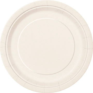 Ivory Paper Party Plates 8pk