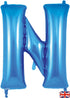 Blue Letter N 34"