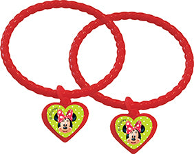 Minnie Mouse Plastic Bracelets 4Pk