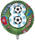 Football / Soccer 8th Birthday 18 Inch Foil Balloon