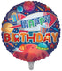 Space Ships Happy Birthday 18 Inch Foil Balloon
