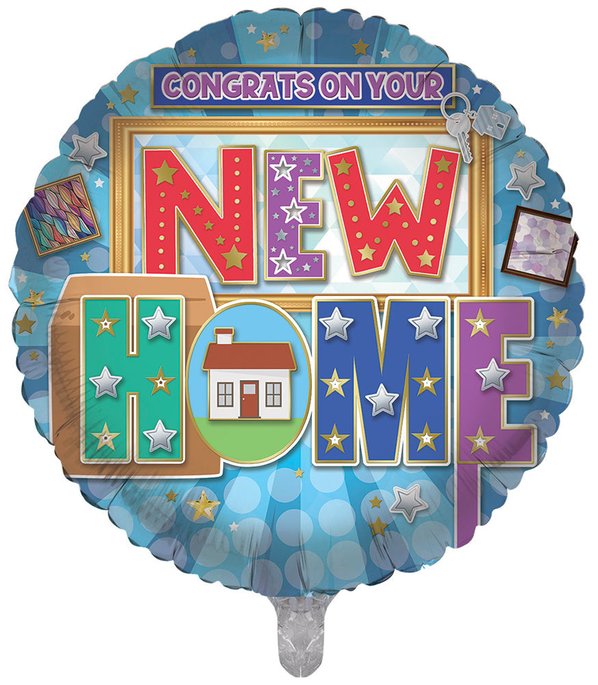 New Home Congrats 18 Inch Foil Balloon