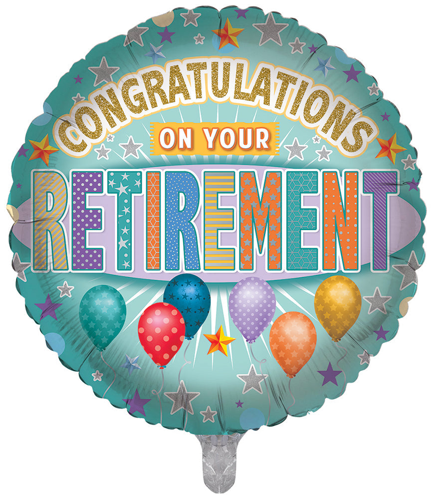 Congratulations On Your Retirement 18 Inch Foil Balloon