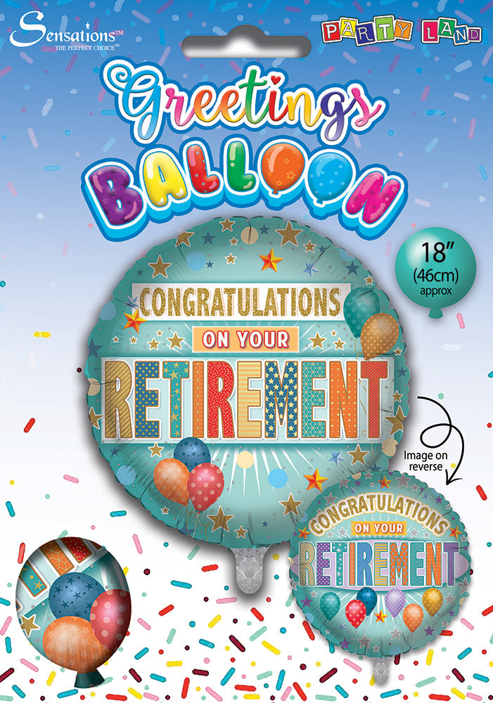 Congratulations On Your Retirement 18 Inch Foil Balloon