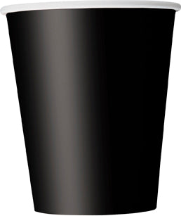 Black Paper Party Cups 8pk