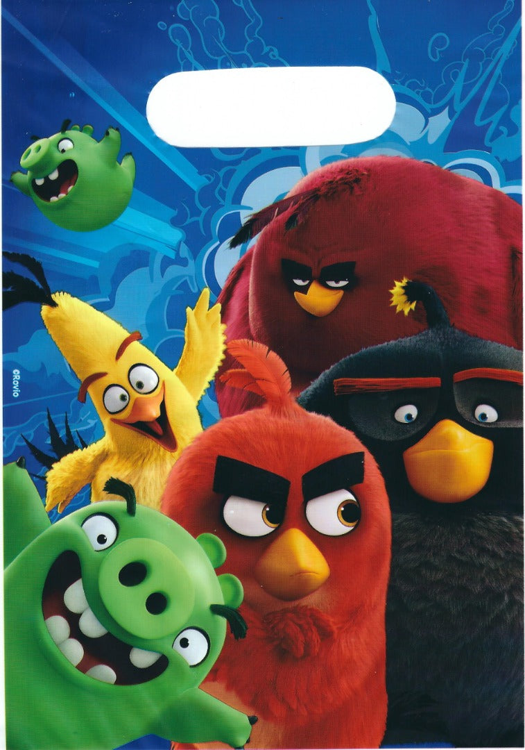 Angry Bird Party Loot Bags 6pk