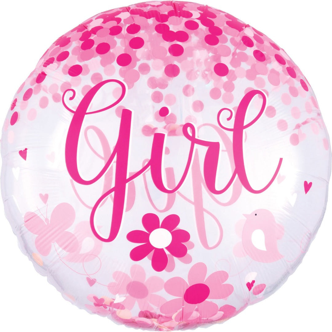 CONFETTI BABY GIRL JUMBO 28''/71cm w x 28''/71cm