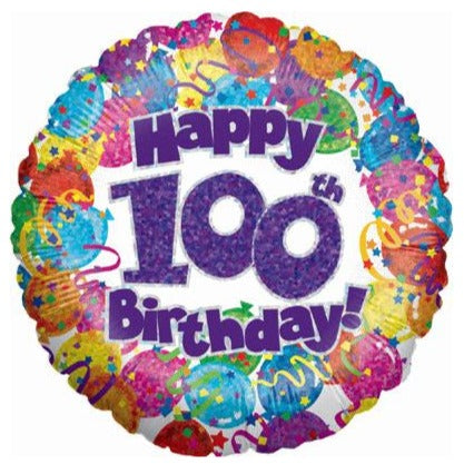 18'' FOIL PARTY 100th BIRTHDAY