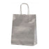 Silver Kraft Paper Bag with Twist Handles