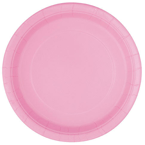 Soft Pink Paper Dessert Plates 8pk