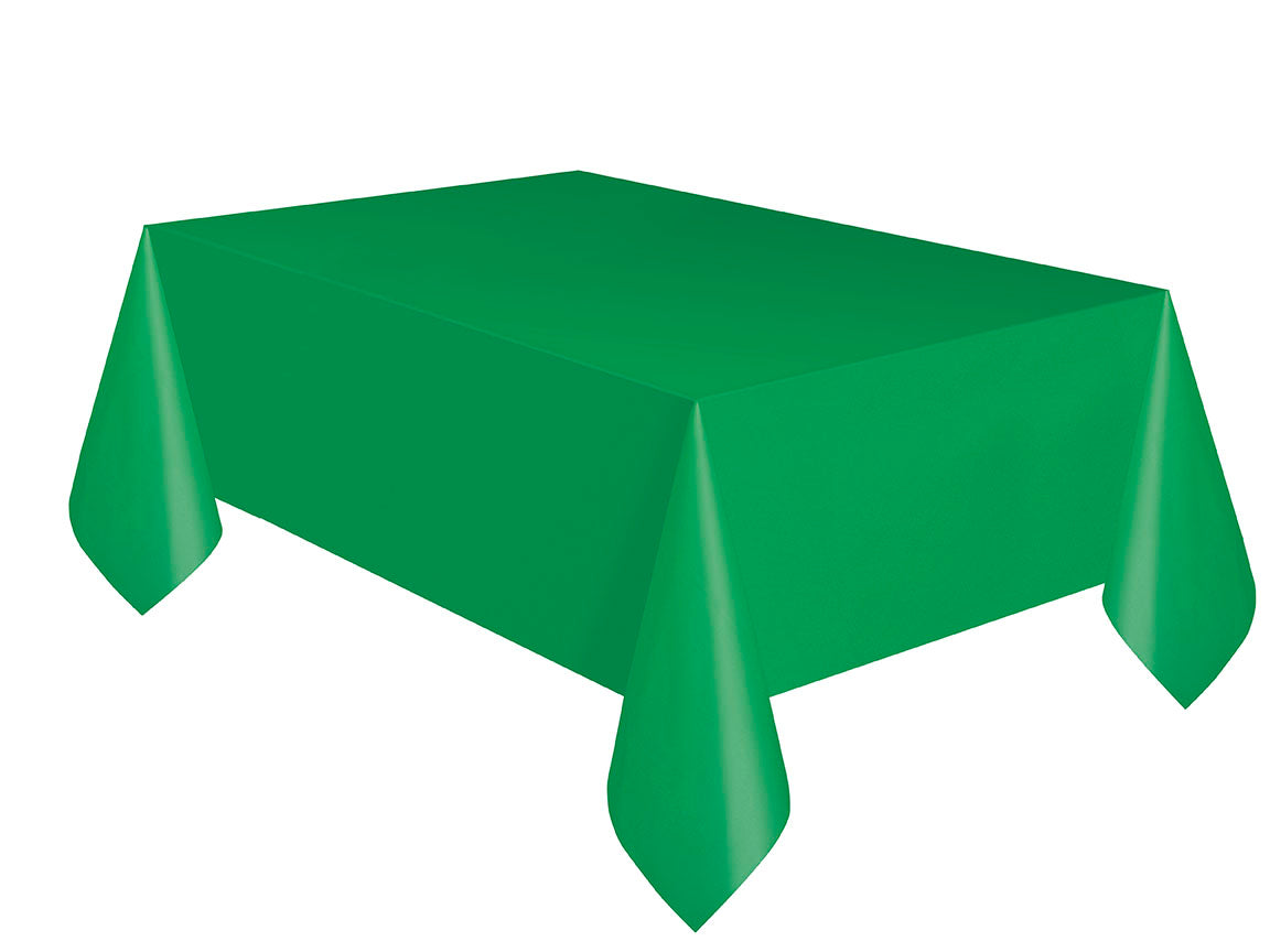 Emerald Green Plastic Party Table Cover