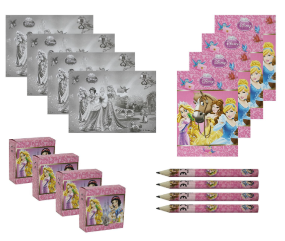 Disney Princess and Animals Activity Packs Party Bag Fillers, 4 Sets