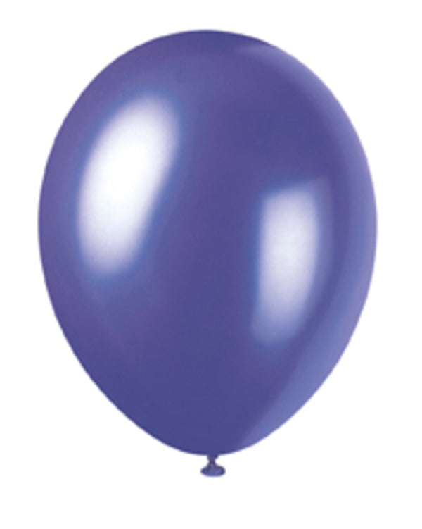 Pearlescent Purple Latex Balloons 8pk