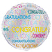 Bright Starburst Congratulations Round Foil Balloon 18''