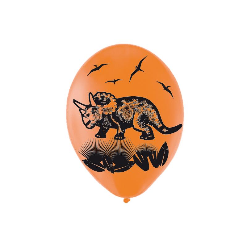 BALLOON PK6 11''/ 27.5CM PREHISTORIC PARTY