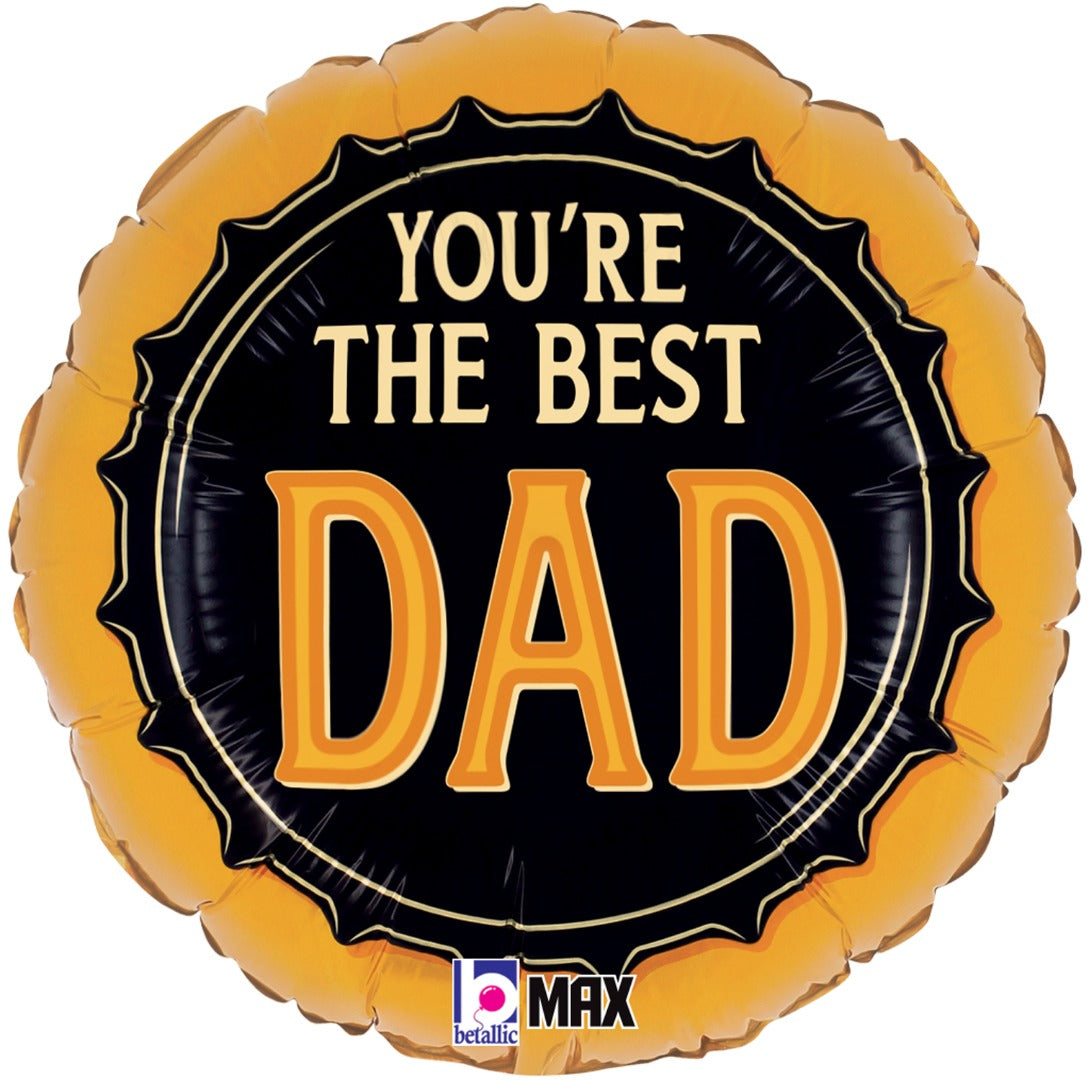 You're the Best Dad Beer Top 18'' Foil Balloon