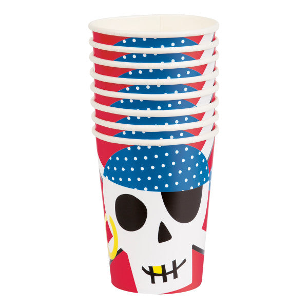 Ahoy Pirate Party Paper Cups (8pk)