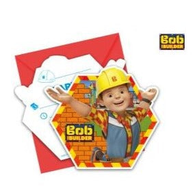 BOB THE BUILDER INVITATION 6PK 880500