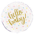 'Hello Baby'' Gold Baby Shower Round Foil Balloon 18''