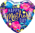 Qualatex 21541 - Happy Mothers Day Colourful Peonies Foil Balloon 18''