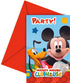 Mickey Mouse Party Invitations 6pk
