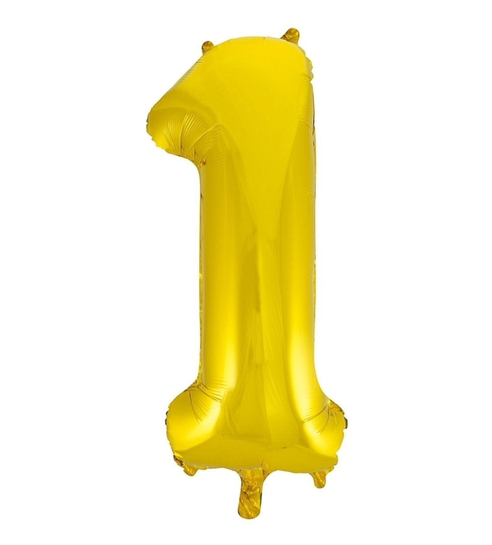 Giant Gold Foil Number '1' balloon