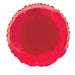 Solid Round Foil Balloon 18''- Ruby Red
