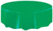 EMERALD GREEN ROUND PLASTIC TABLECOVER 213 DIA